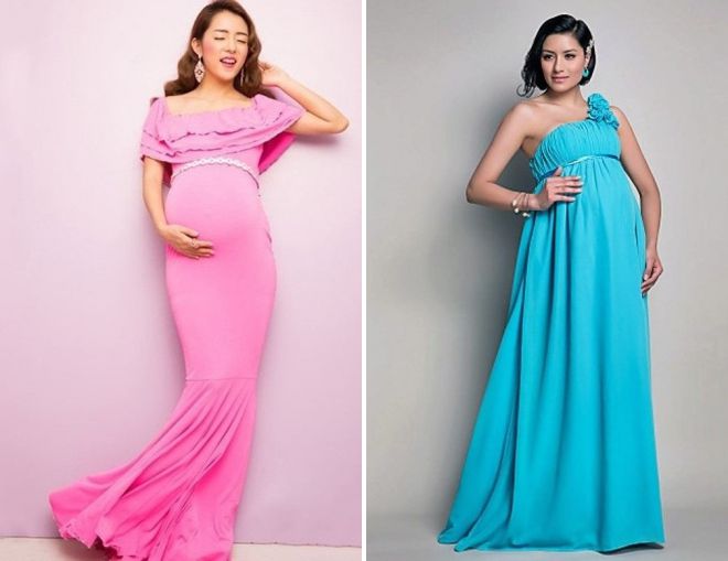 красивые платья для беременных на торжество 2018