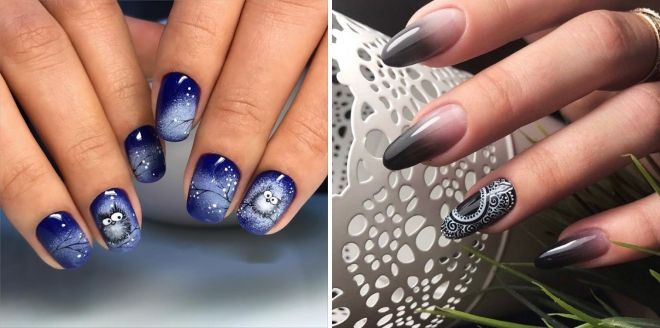 the most beautiful New Year's manicure