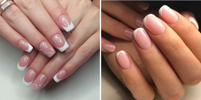 nails white jacket with a pattern