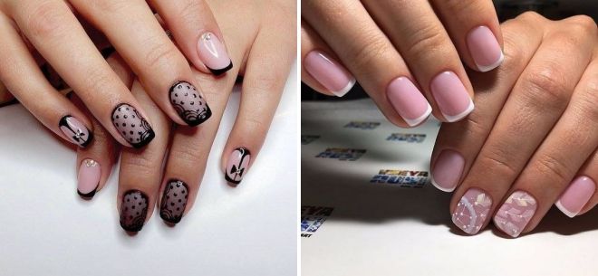 french pattern for short nails