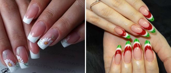 french pattern for long nails
