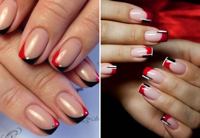 red french nails