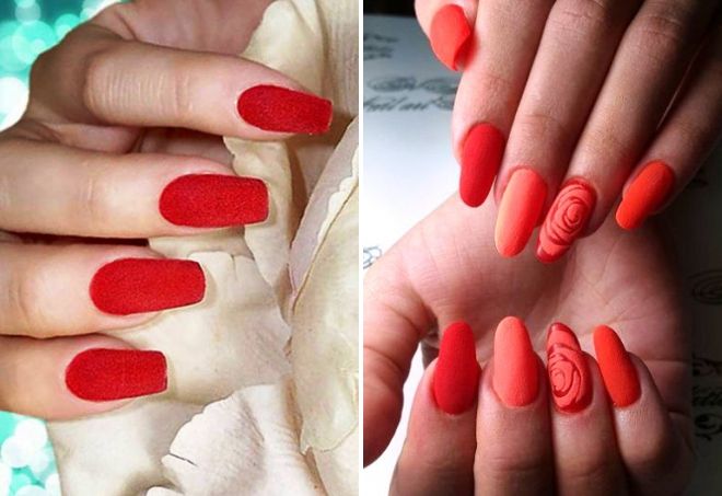 sand manicure for long nails