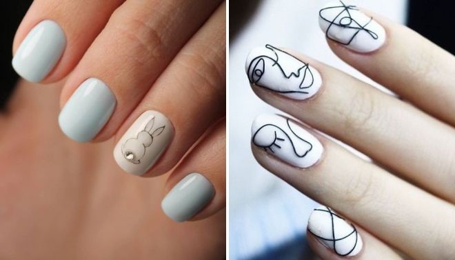 дизайн ногтей в белом цвете