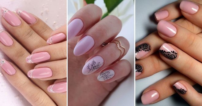 Дизайн ногтей в розовых тонах идеи