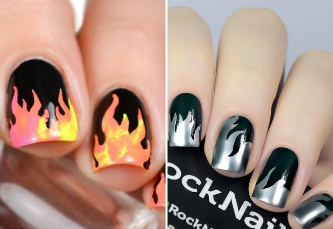 manicure 2019 with fire