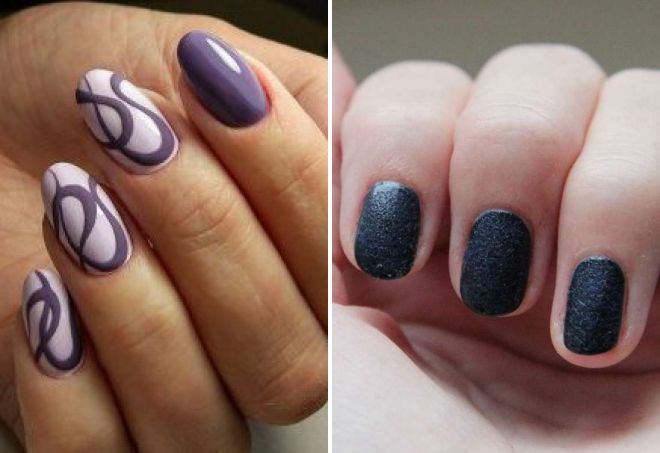Manicure for round nails 