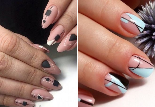 nails design novelties geometry