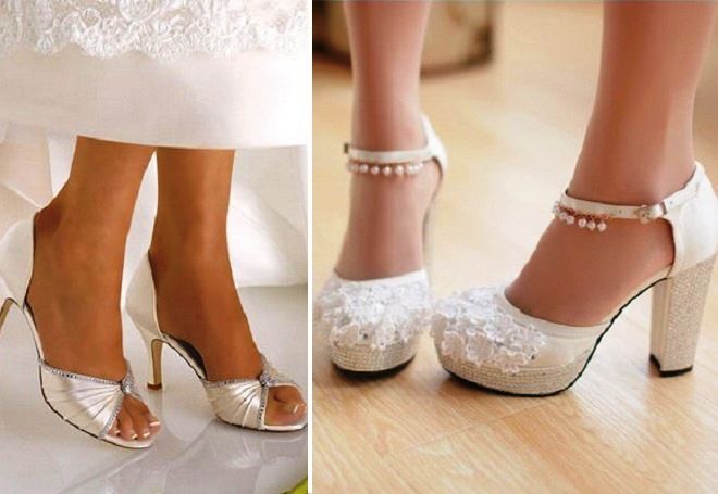 модели свадебных туфель