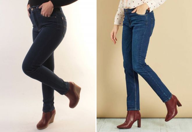 женские утепленные джинсы