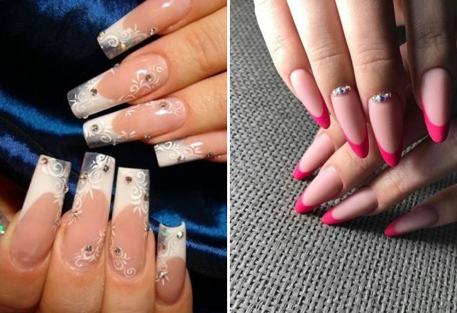 french long nails design 2018