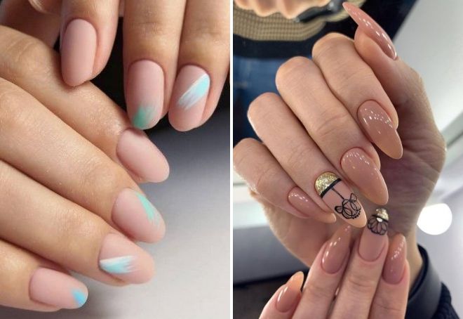 trendy youth nude nails 2020