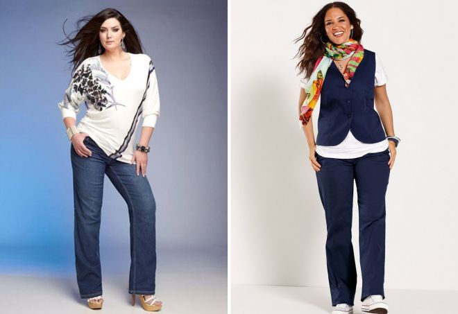 какие джинсы носить полным женщинам
