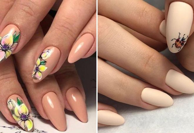 delicate almond nail design