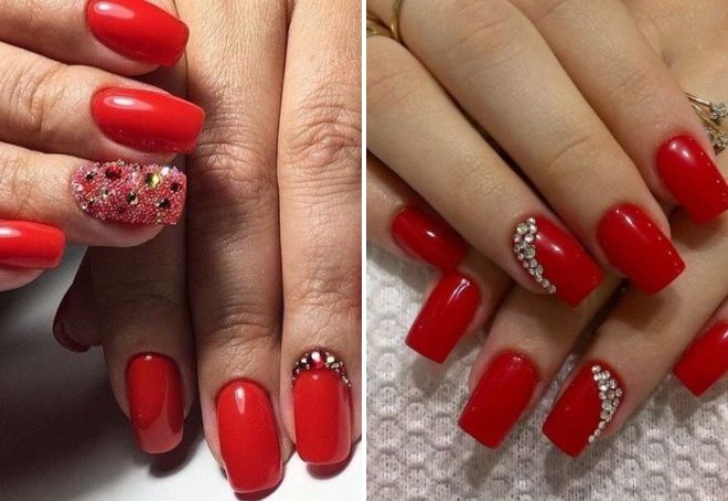 red manicure trend 2020