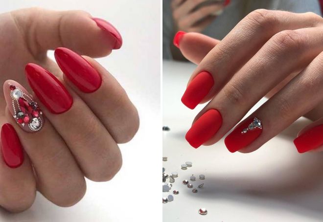trendy red manicure 2020
