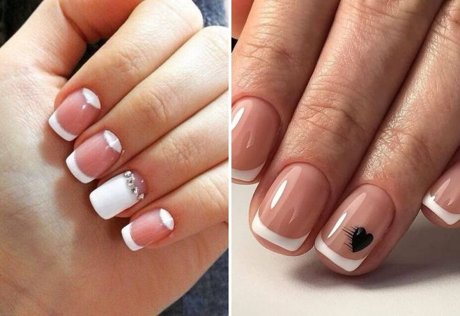 french manicure for short nails 2020