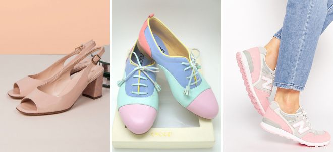 shades of pastel colors