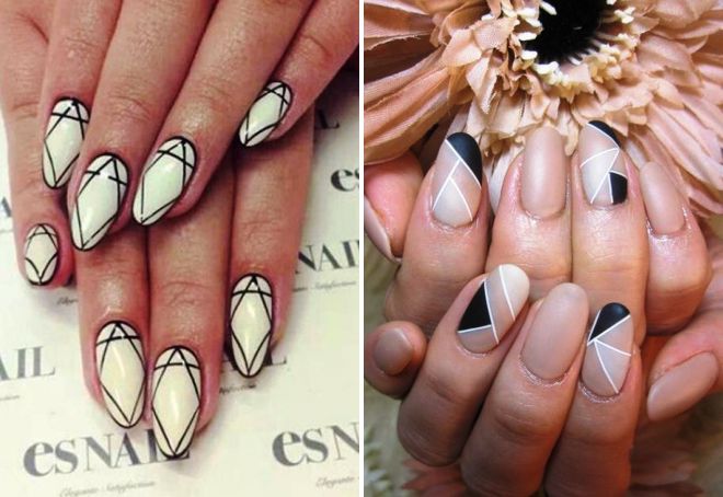 manicure geometry with a stencil