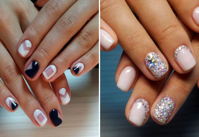   french 2018 on short nails