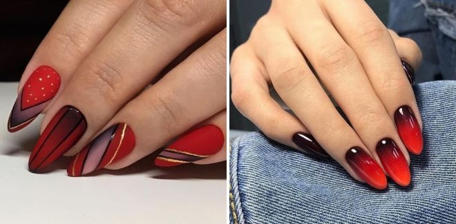 red manicure ideas 2020