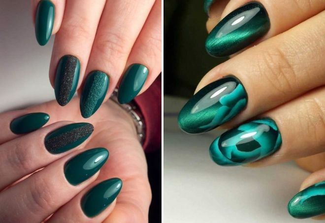 trendy emerald manicure 2019