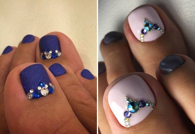 beautiful pedicure for summer 2018