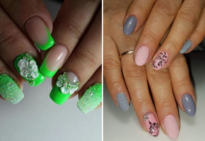 trendy manicure for March 8