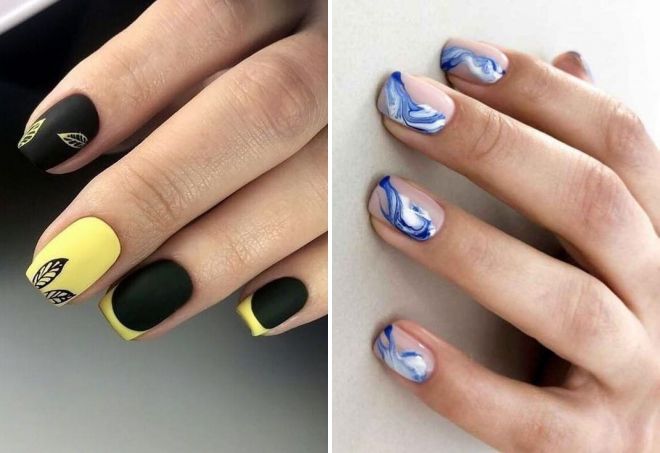 unusual manicure for short