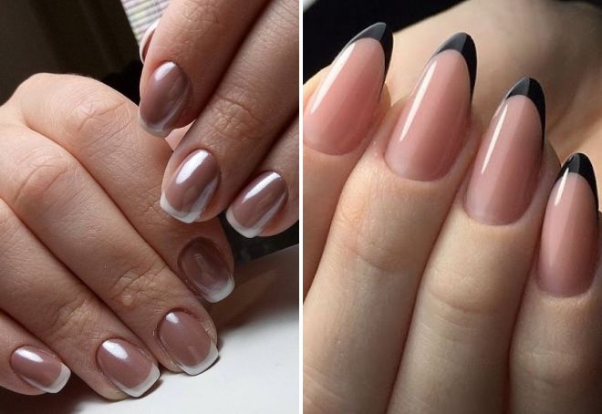 simple french manicure
