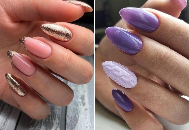 simple manicure for sharp nails