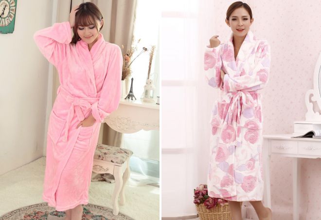 теплый халат кимоно