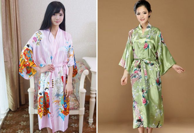 летний халат кимоно