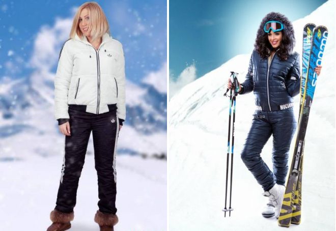 женские зимние спортивные лыжные костюмы