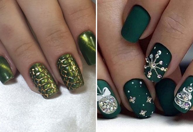 green manicure for new year 2020
