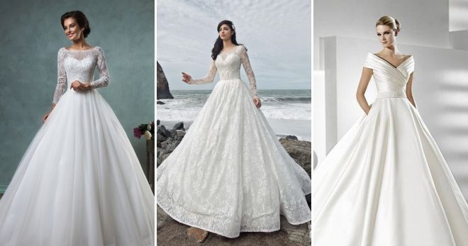 Тренды свадебных платьев 2019 классика