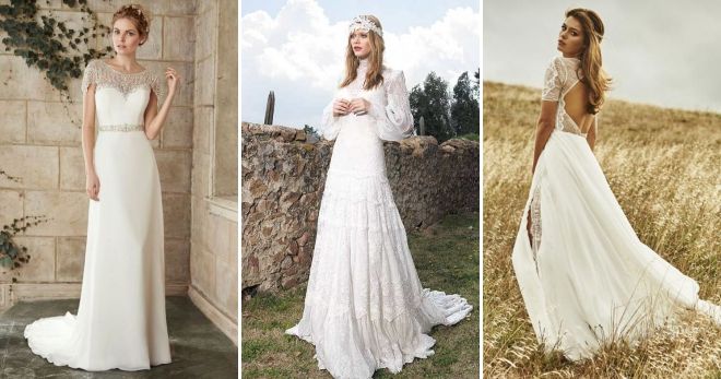 Тренды свадебных платьев 2019 бохо