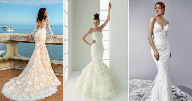 Свадебные платья 2019 русалка