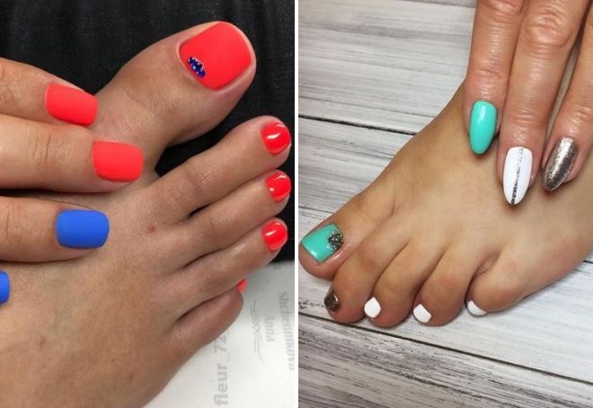 summer manicure and pedicure 2019