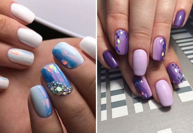 ombre nails and broken glass