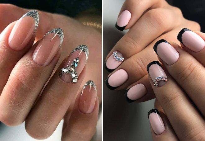 winter manicure 2019 french