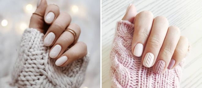 gentle winter manicure ideas