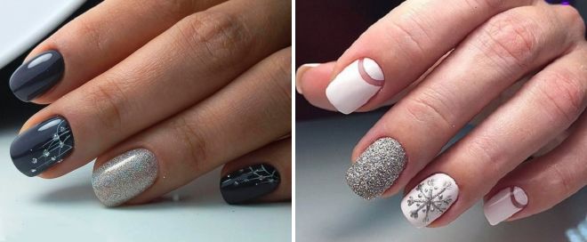 winter manicure ideas for short nails