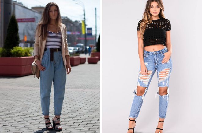 уличная мода лето 2018 джинсы