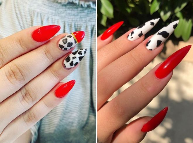 red cow manicure