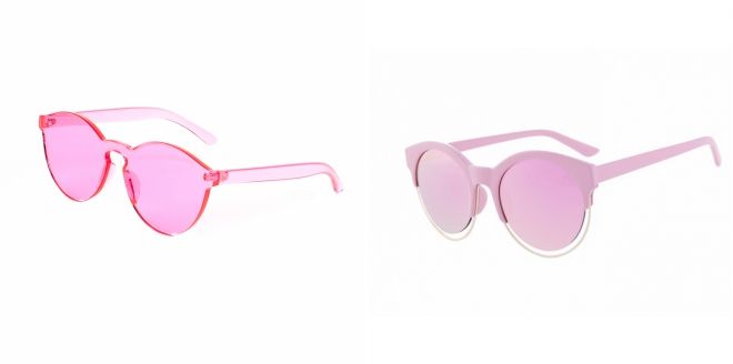 модные очки розовые