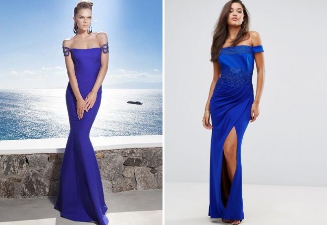 beautiful blue floor length dresses