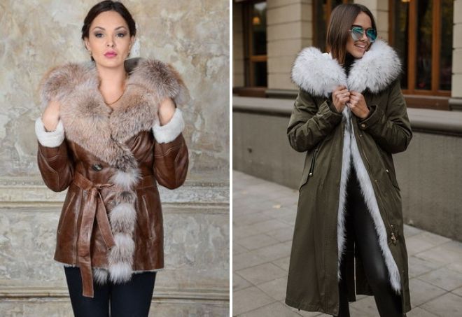 женские зимние куртки с натуральным мехом