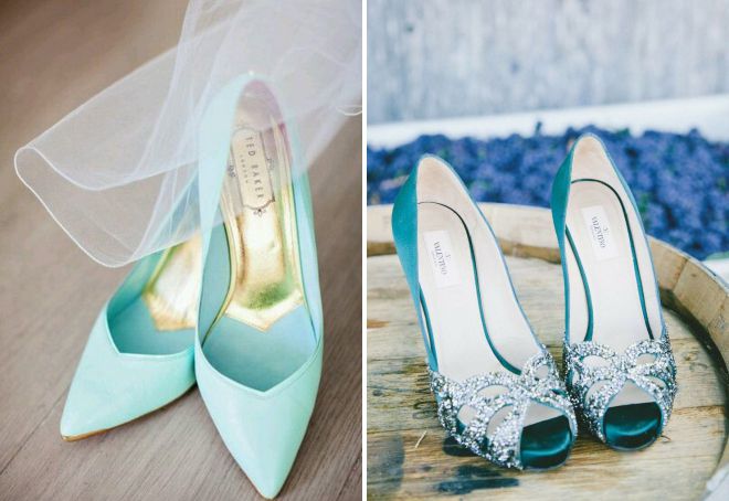 tiffany color shoes
