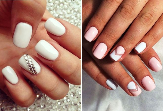 wedding manicure for short nails
